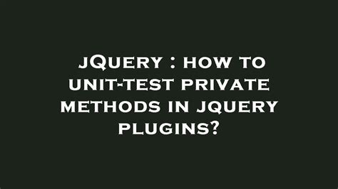 unit test private methods example